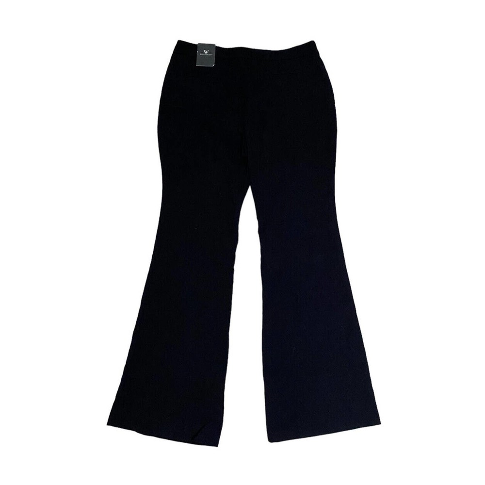 Worthington Women’s Black Trouser Polyester Blend Stretch Boot Cut Dress Pant 12 - Picture 2 of 4